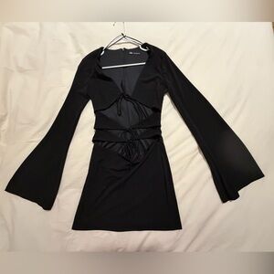 Zara Black Long Sleeve Dress